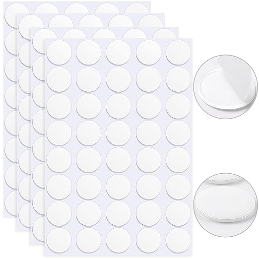 JANYUN 280 Pcs Double Sided Sticky Dot Stickers, Round Putty Clear Tack | by JANYUN