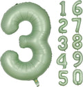 Green Number 3 Balloon 40 Inch Olive Green Foil Balloon Sage Green 3 Balloons by Yeodong