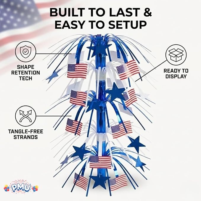 PMU 21 Inch Patriotic Centerpieces - Image 5