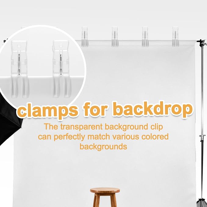 10 Pack 3.5" Clips for Balloon Arch, Decoration and Backdrop Fixed | Transparent - Image 4