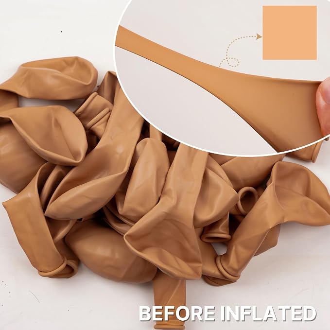 PartyWoo Nude Balloons 100pcs Apricot Fall Color 36 18 12 10 5 Inch | 36 18 12 - Image 2