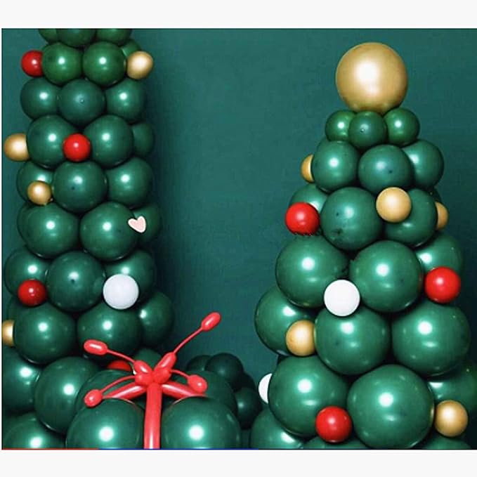 KBZVNAF Dark Green Latex Party Balloons - Image 6