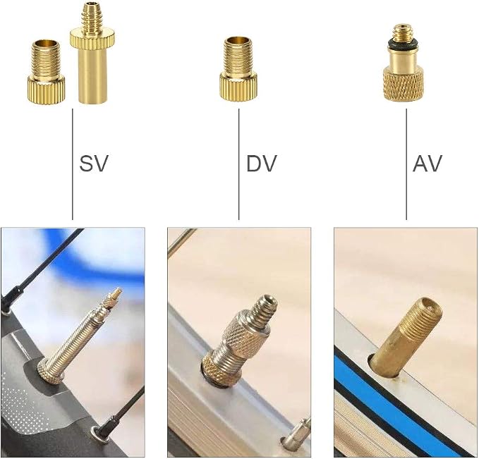 Bicycle Presta Schrader Valve Adaptor, Ball Pump Needle, Balloon Inflatable - Image 2