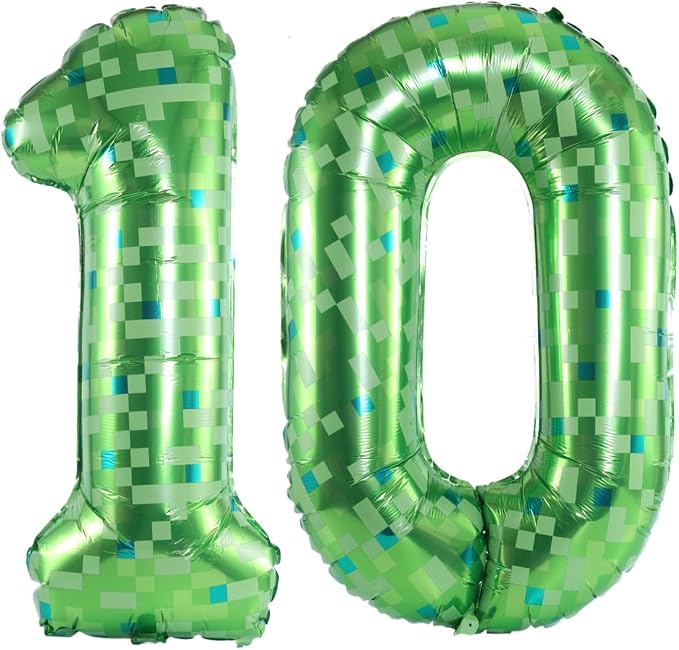 Number 10 Balloon Foil Mylar Balloons by YPSelected