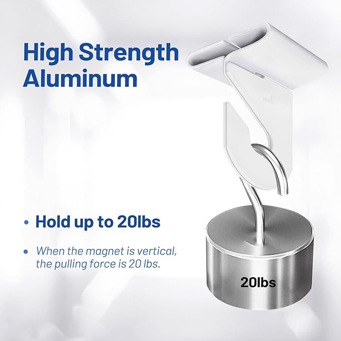 10 Pairs Drop Ceiling Hooks for Hanging, Suspended Track Ceiling Tile Clips - Image 4