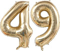 Champagne Gold Number 49 Balloon by Unknown