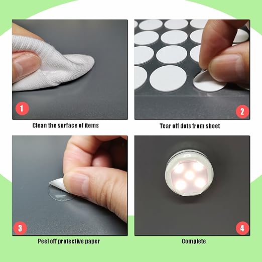 180 Pcs Sticky Tack Double Sided Adhesive Dots Round Putty Clear Stickers No - Image 3