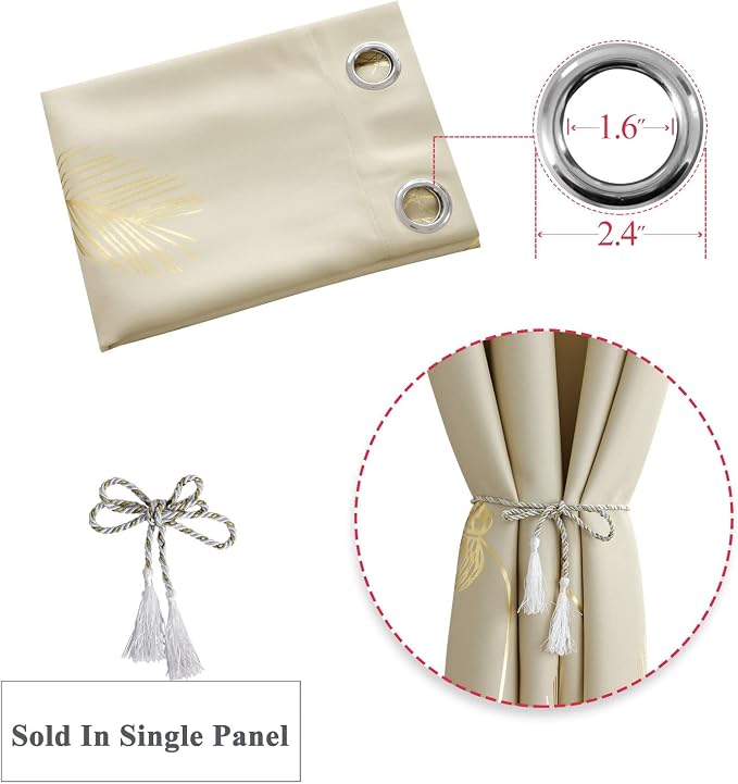 Wide Drape for Patio Door 100W x 108L Inch Length Designed Curtain - Image 7