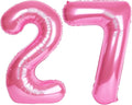 Pink Number 27 72 Birthday Balloon 40 Inch, 27 72 Party Celebration Decorations by Upgesy