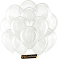 Pro Duralatex Clear Extra-Thick Balloons 100 Pack 12 inch | Transparent Balloons by Bezente
