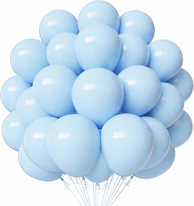 Light Blue Balloons, Baby Shower, Gender Reveal Party Decorations by PATYDECRO