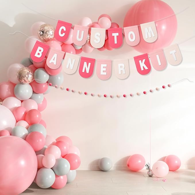 Hahafelt 125 Pcs Make Your Own Banner Kit Personalized Handmade Name Scallop - Image 4