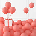 Coral Red Balloons, Birthday Decoration, Wedding Party, Baby Shower Decorations by KALOR
