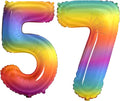 Number 57 Balloons for 57th Birthday Party Decorations, 0-100 Large No.57 by Joycard