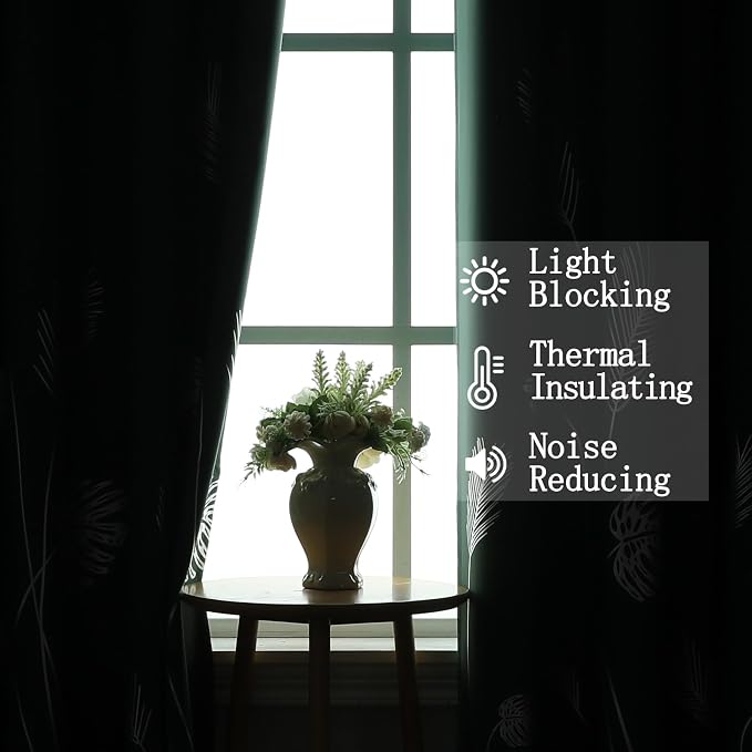 Green Room Darkening Curtains 72 Inches Long - Image 6