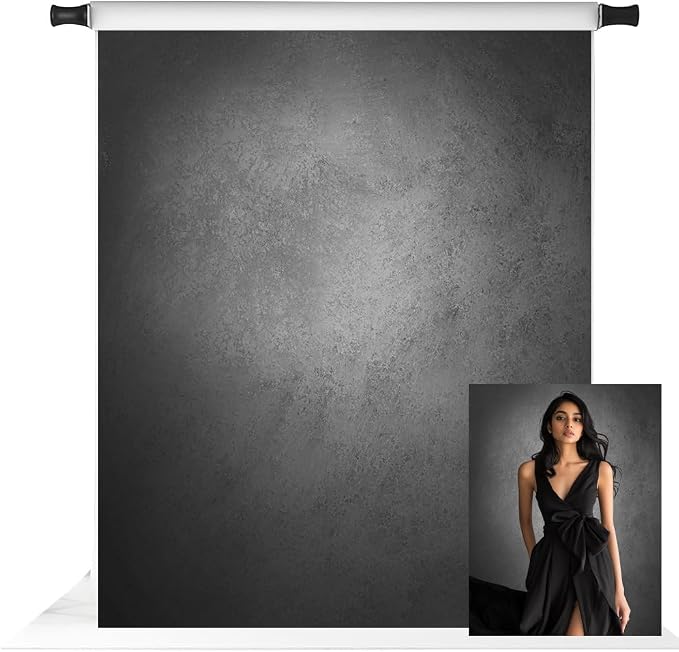 Kate 5x7ft Grey Backdrops for Headshot Portrait Gray Background Old Master by KateBackdropforPhotography