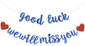 BEISHIDA Glitter Blue Good Luck We Will Miss You Banner Party Decor No DIY | by Beishida