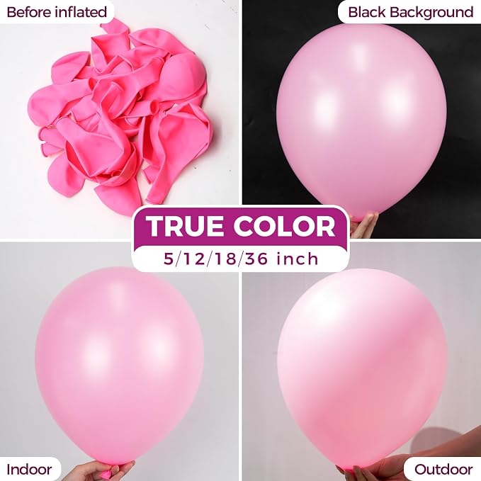Bezente Pink Balloons 18 Inch - Image 2