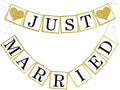 Wedding Banner Decorations Just Married Paper Garland Supplies | Proposal by Letjolt
