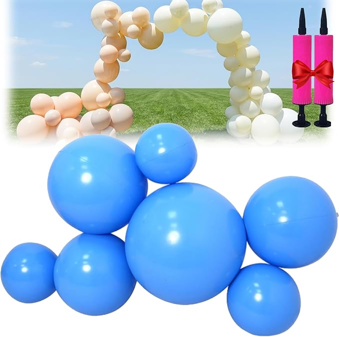 Reusable Inflatable Balloon Garland Arch Kit, 18ft 3/7 PCS Linked Pvc Balloons by Unknown