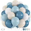 Dusty Blue Balloons 60PCS 12Inch Slate Baby Light Blue White Balloon | Sand by Froova