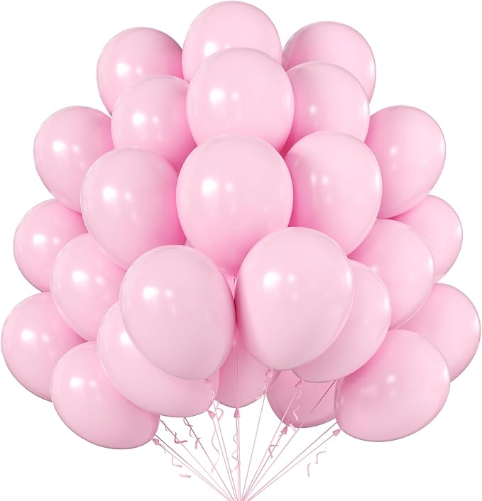 12 Inch Pastel Pink Balloons, Baby Shower, Graduate Party Decorations by KALOR