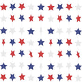 Patriotic Star Garland Red White and Blue Banner Streamers - 59 FT 6 Strands - by PatiCool