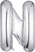 Single Aluminum Hanging Foil Film Silver Letter Balloons N 40 Inch | by FFNIU