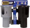 Patented Clamp On Boat Cup Holder | Multifunction Dual Drink Caddy by RoboCup