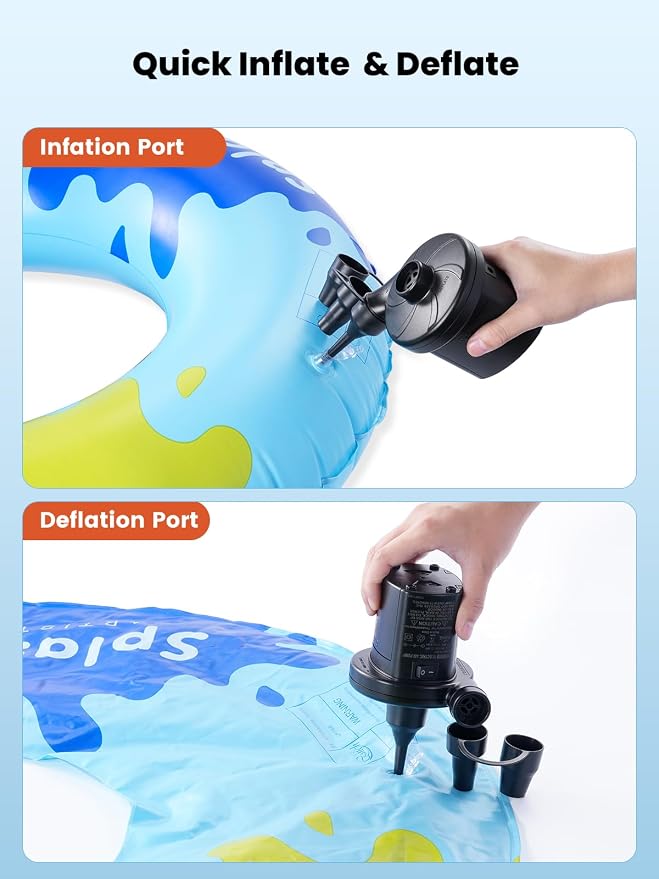 Dr.meter 3 Ways Powered Air Mattress Pump Electric Air Pump - Image 5