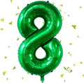 Green Number Balloons, 40 Inch Dark Green Balloon 8.8 Helium Balloon 8th by Yeodong
