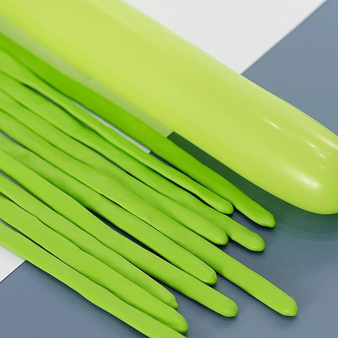 260 Balloons Lime Green, Thickened 100 Pack Long Balloons Twisting Skinny Magic by VHUWE