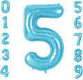 Number 5 Balloons for 5th Birthday Party Decorations, 0-100 Large No.5 Balloons by Joycard