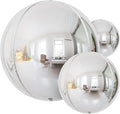 Silver Foil Balloons, 4D Round Mylar | Metallic Silver Inflatable Mirror by Haolongfa