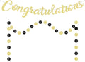 Gold Congratulations Banner Sign Prestrung Congrats Banner Garland by Blopee