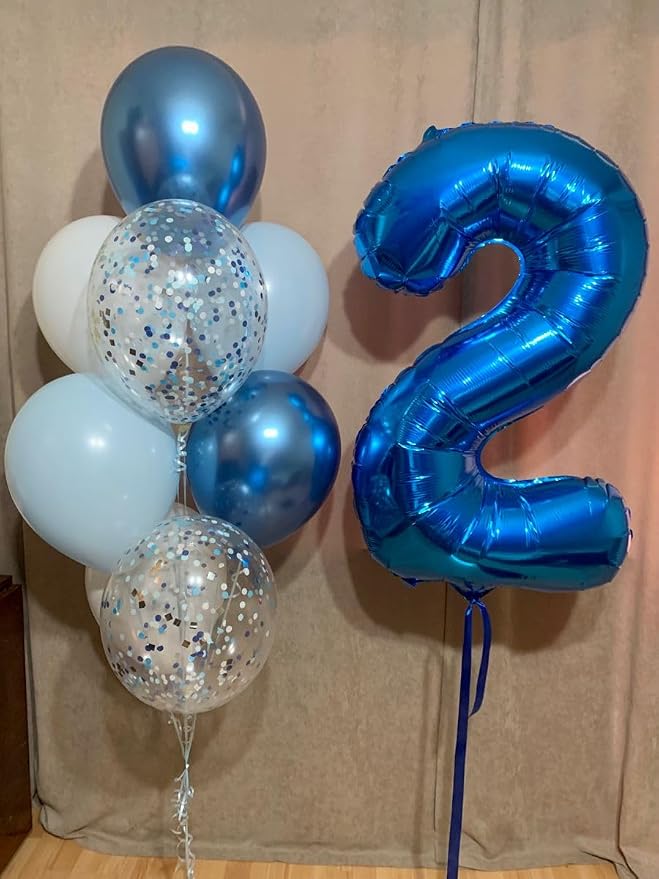 Numbers 19 Balloon 40Inch Blue Balloons - Image 4