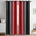 Yakamok Blackout Ombre Red and Black Curtains by Yakamok