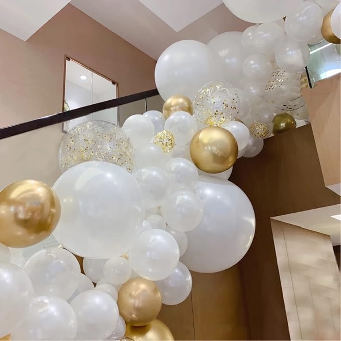 5 inch Pearl White Balloons - Image 7