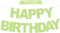 BEISHIDA Pre-Strung Light Green Happy Birthday Banner Party Sign Decoration | by Beishida