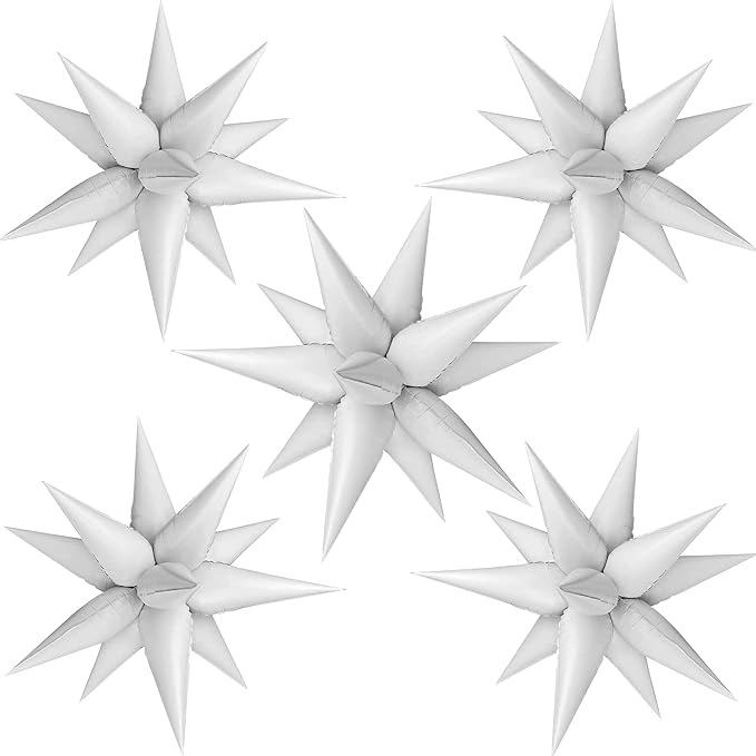 ZAKVOOR 60 Pcs Star Balloons 12 Spike Foil Explosion Party Decoration Balloons by ZAKVOOR