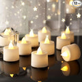 Amagic 12/24/50/100/150 Pack LED Tea Lights, Flameless Votive Candles, Battery Operated Tealights Candles for Halloween, Christmas, Home Decor, Wedding, Theme Party, Festival（12 Pack, Warm White）