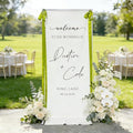 Personalized Fabric Wedding Welcome Sign, Linen Wedding Welcome Sign Cotton by Custom