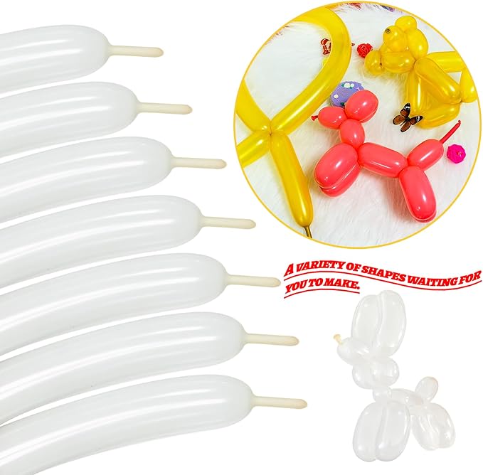 LXZFCRG 260 Balloons Clear Long Skinny Latex Balloon - Image 4