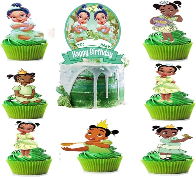 25PCS Cake Toppers Cupcake Toppers Cake Decorations Birthday Party Supplies by Unknown
