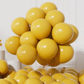 AULE 50Pcs Latex 12 Inch Mustard Yellow Balloons | Happy Birthday Graduation by AULE