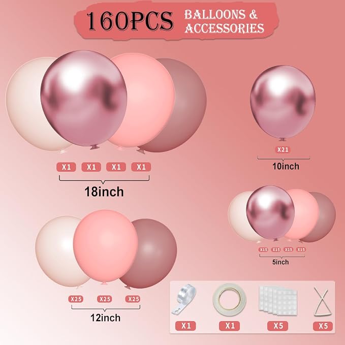Pink Balloon Garland Arch Kit - Image 2