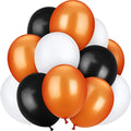 TecUnite 100 Pcs Halloween Balloons Orange Black White Set Decor, 13 Inch | by TecUnite