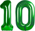 Green 40 Inch 10 100 Number Balloons, 10 100 Decorations by Upgesy