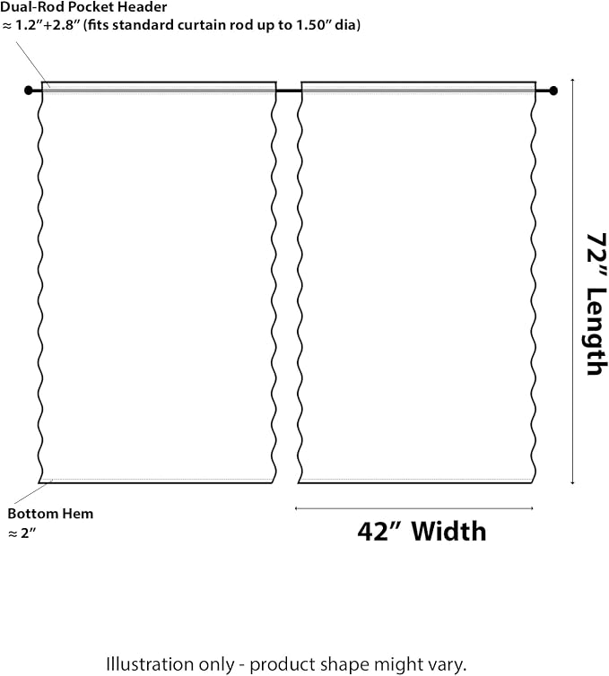 Kotile Ivory Vintage Lace Curtains - Image 2