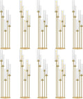42.5in Gold Candle Holders for Table Centerpiece Candelabra Candlestick Holders by MEISHAONV